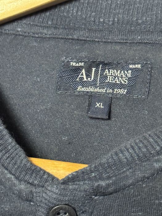 Лляне поло Armani Jeans (оригінал)