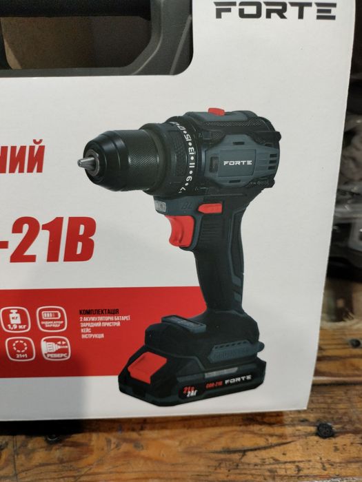 Аккумуляторный шуруповерт FORTE CDR-21B
