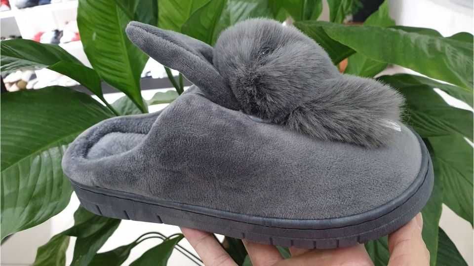 Ślicze Kapcie Zajączki szare 36