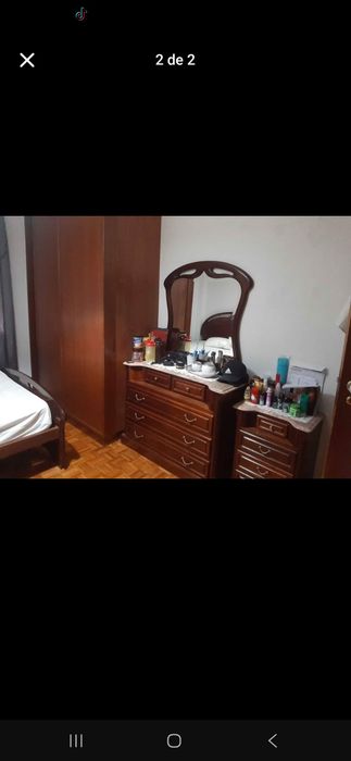Cama casal com estrado