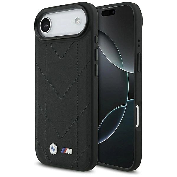 Etui BMW M Quilted Logo MagSafe na iPhone 17 Air - czarne
