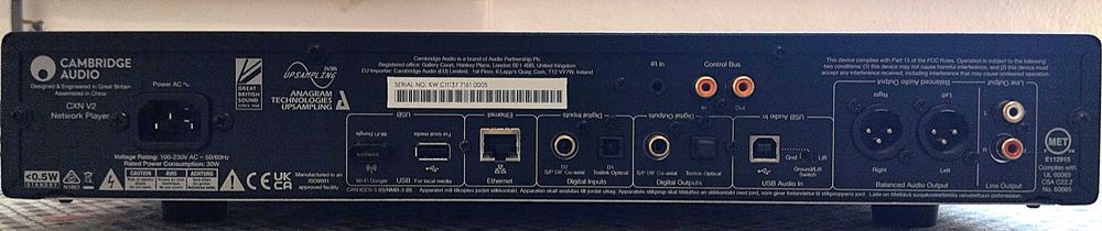 Streamer/DAC Cambridge Audio CXN V2
