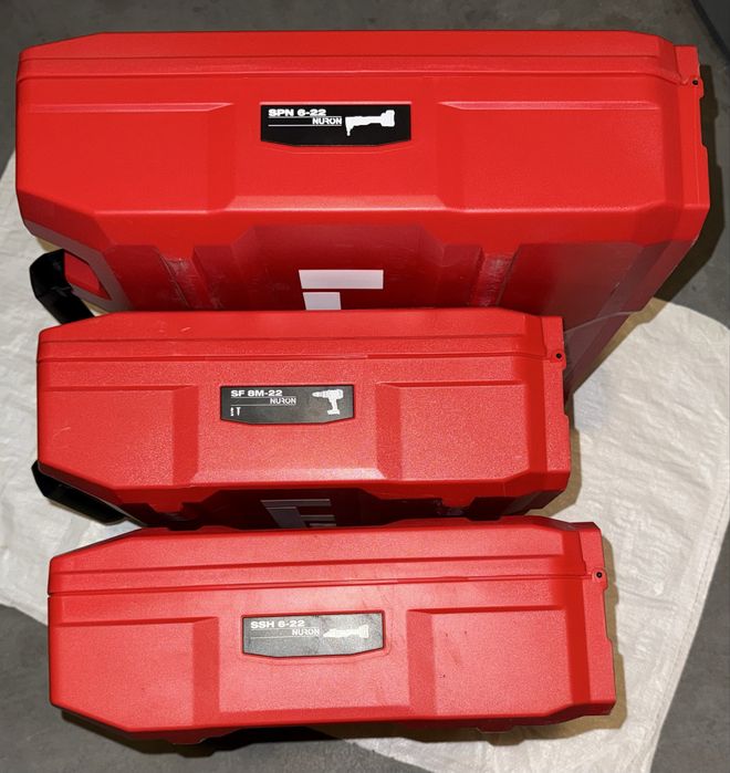 NOWA walizka Hilti - modele: SF 8M-22, SID 6-22, AG 5D-22, SC 4MR-22