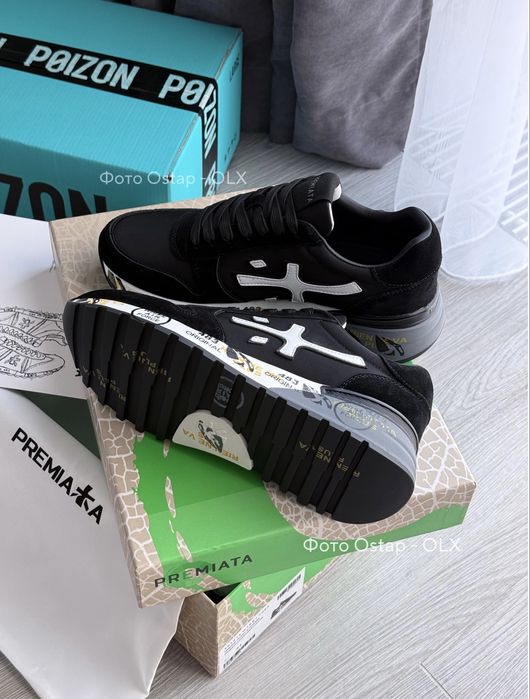 Кроссовки Premiata Mick black white (NEW IN BOX)