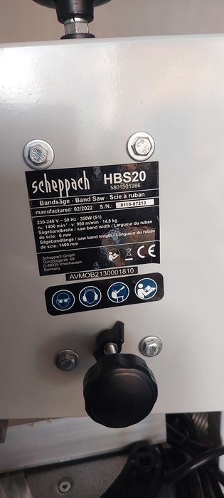 Стрічкова пила Scheppach HBS20. ЛОБЗИК