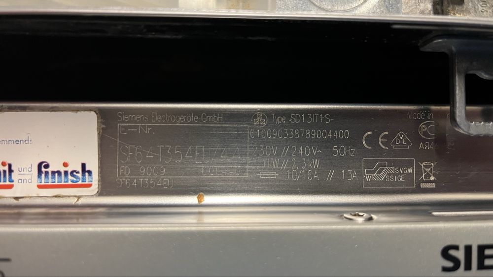 Zmuwarka Siemens