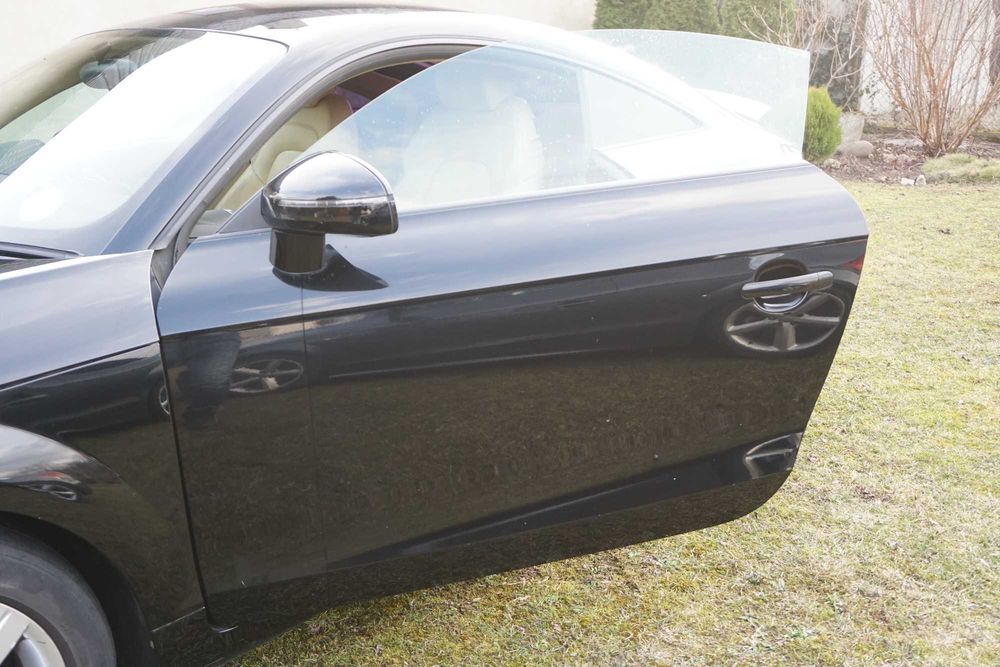 Audi TT 8J Coupe Cabrio Kabrio drzwi Lewe kompletne lusterko czarne