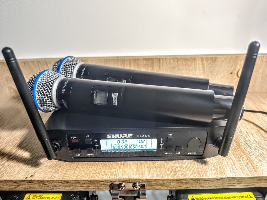 2 x mikrofon bezprzewodowy SHURE GLXD4