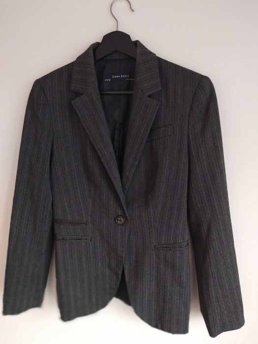 Szara damska garsonka w prążek, Zara, r. S