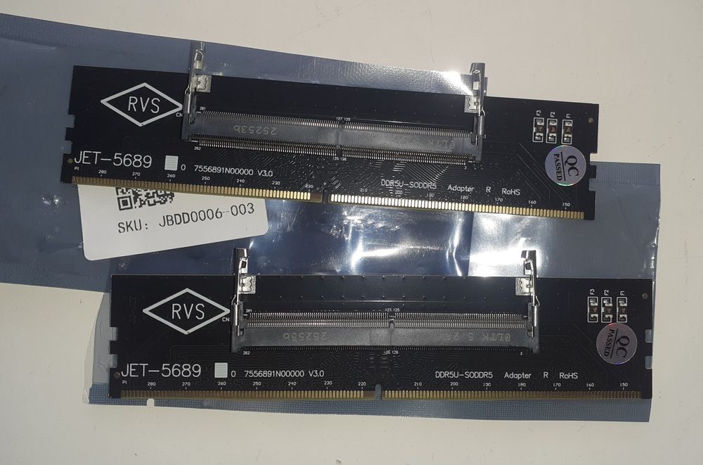 Перехідники DDR5 So-dimm