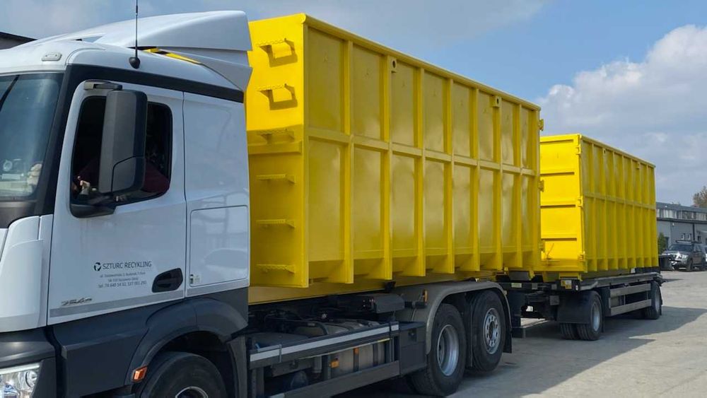 Kontener KP 40 hakowy duży wysyłka transport