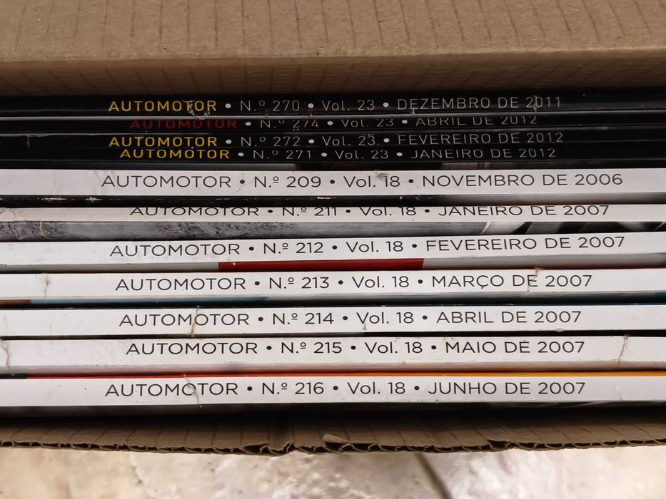 Coleção revistas automotor 1989 a 2011