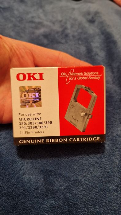 OKI np. 380 / 3390 taśma barwiąca czarna ORYGINALNA NOWA