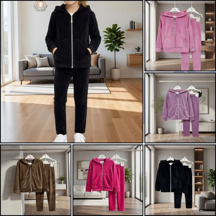 Велюровий костюм для дівчинки на весну