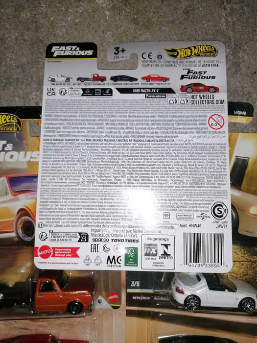 Hot Wheels set premium F&F Fast and Furious