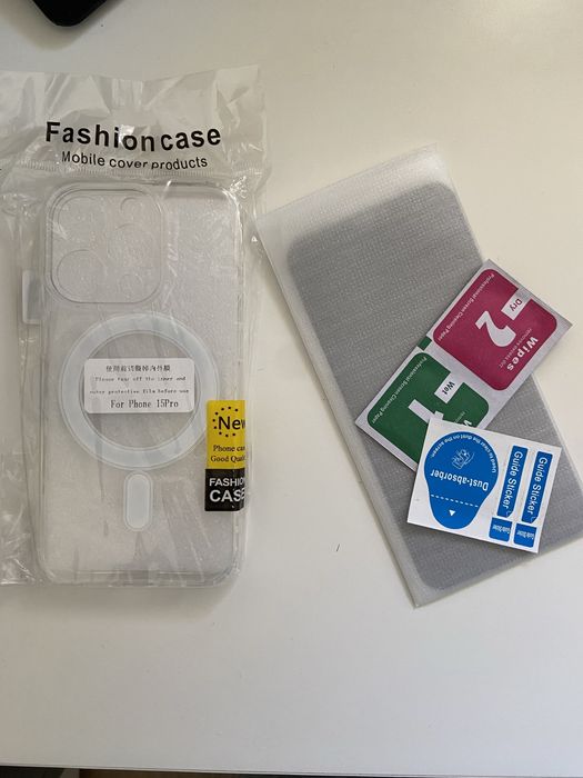 iPhone 15 Pro - Conjunto (Capa c/ MagSafe + Película ecrã)