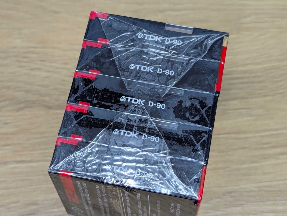 Аудио кассеты пак5шт. TDK D90  Аудіокасети нові Japan 1990р.