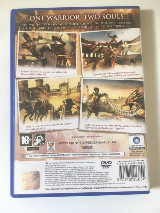 PS2 - Prince Of Persia: The Two Thrones