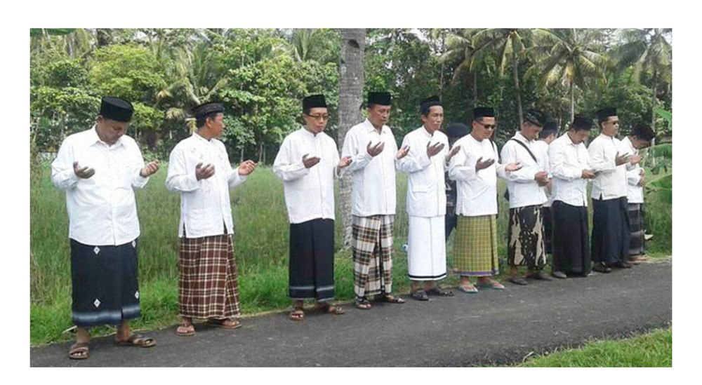 Sarong z Indonezji meska spódnica gruby tkany materiał