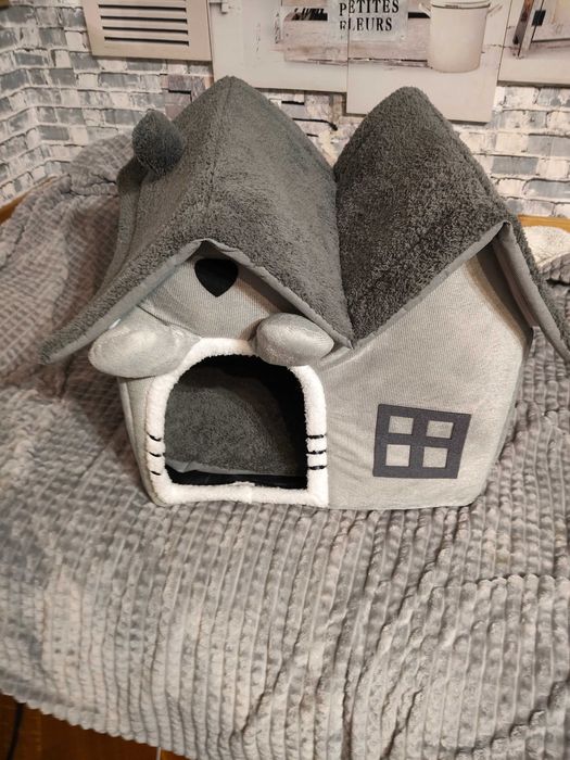 Casa gato cao peluche