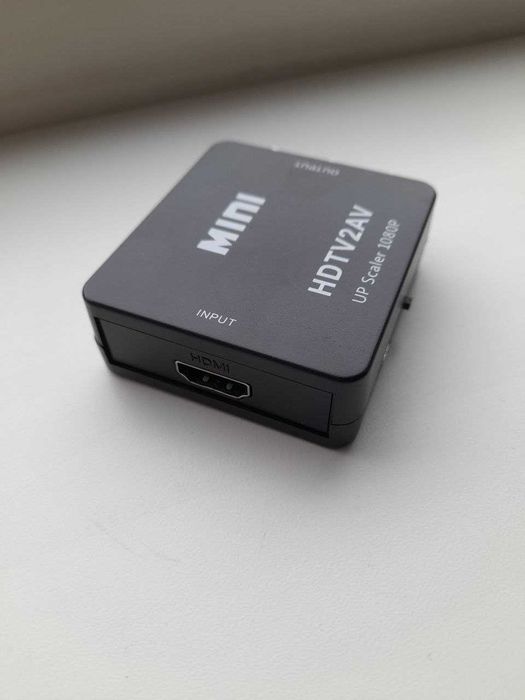 Конвертер HDMI to AV RCA тюльпан переходник, адаптер, 1080р с питанием