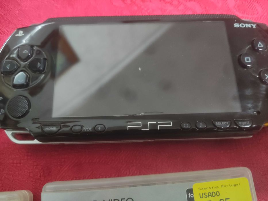 Playstation PSP 1004- base de som e carregamento -filmes e jogo