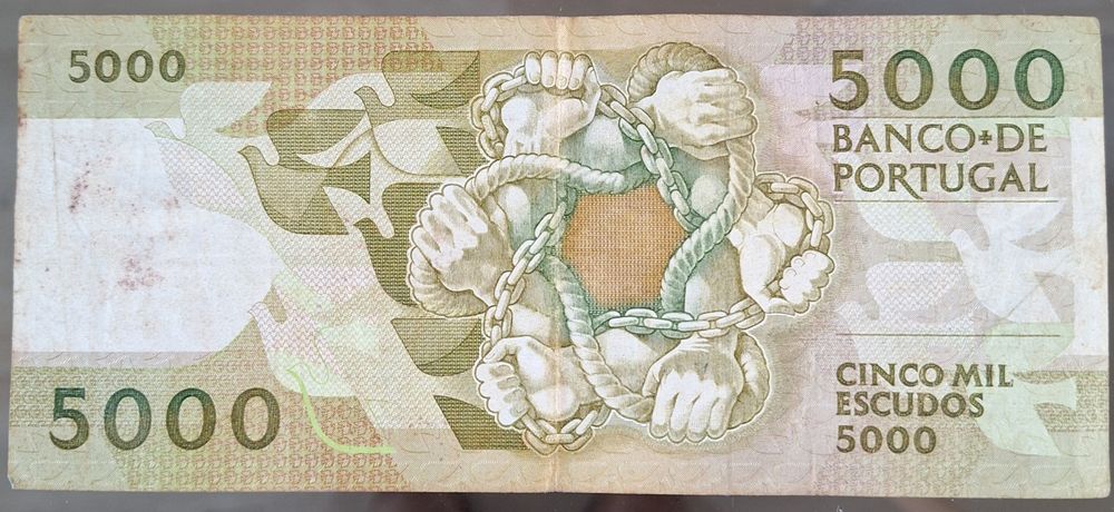 Nota 5000$ ch 2A - 5 contos 1989