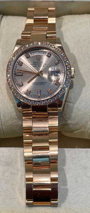 Relógio automático em plaque ouro rosa bom estado