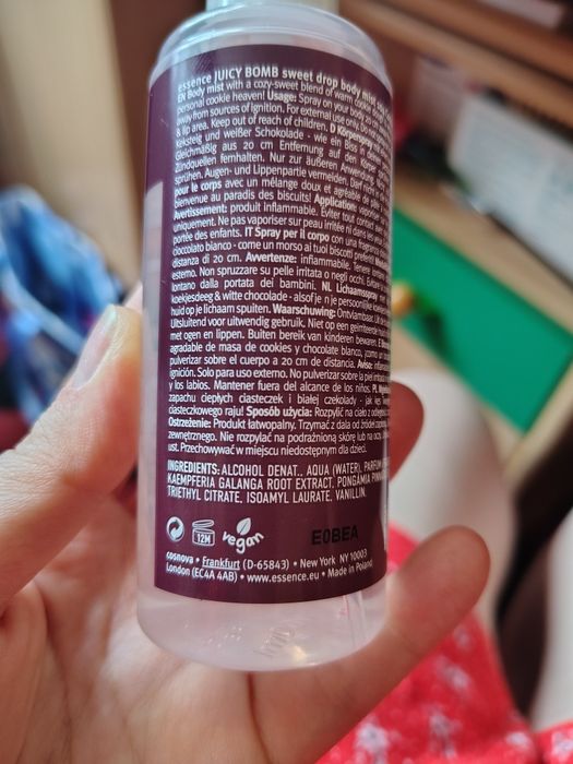 Essence juicy bomb mgiełka do ciała 104 cookie crazy