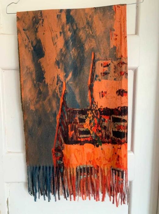 Écharpe Sky Casmere motivos abstractos 192x64cm