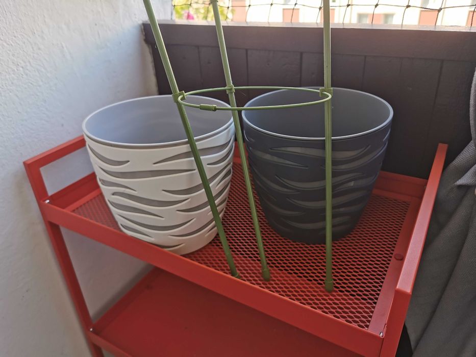 Zestaw ogrodowy balkonowy doniczki spryskiwacz