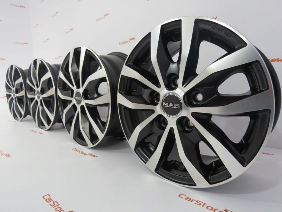 Jantes MAK Load 5 ICE Black 15 x 6.5 et55 5x118 Fiat Ducato