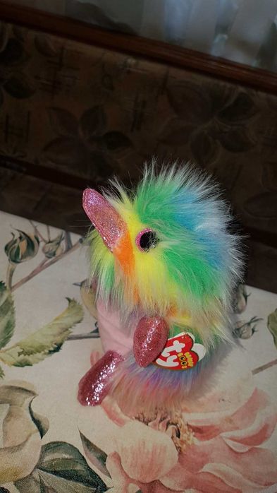 TY Beanie Boos глазастики, пучеглазики ехидна/утконос яркая PIPPA 15
