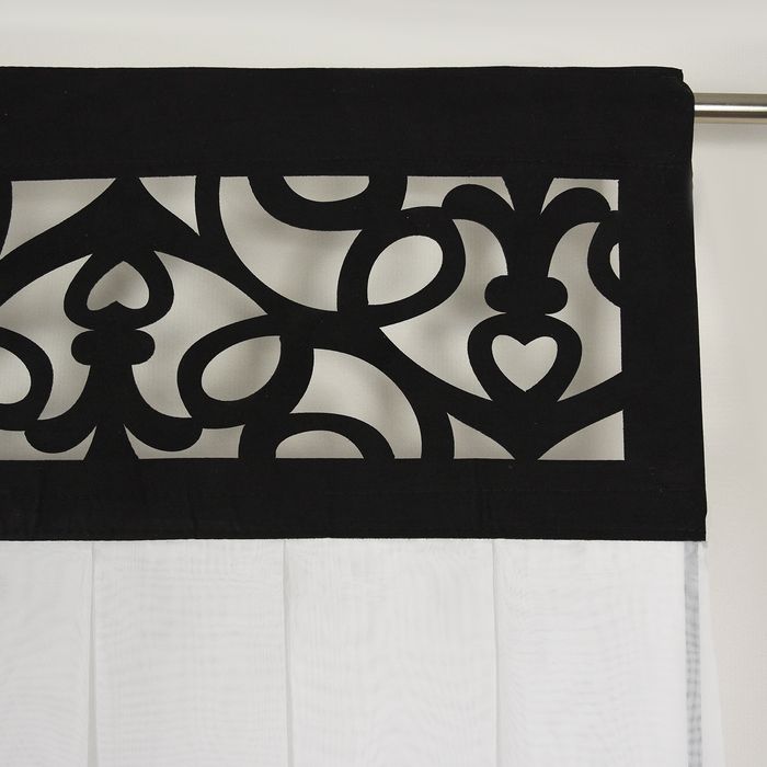 Firana/Panel firanowy gotowy z ozdobnymi filcem