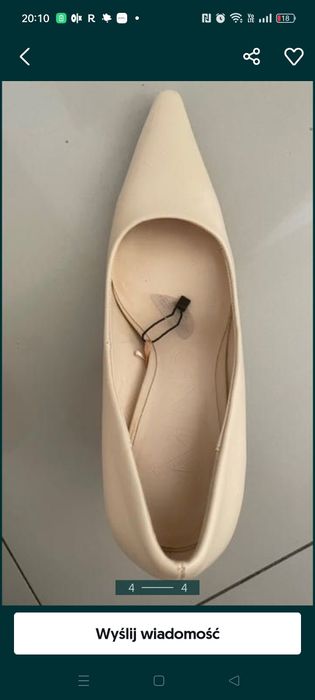 Buty Mango kremowe 37