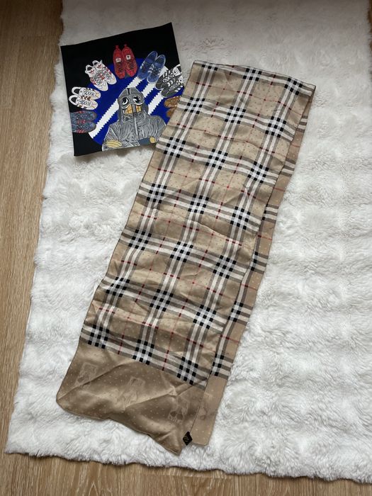 Оригінальний шовковий шарф платок Burberry Nova Check