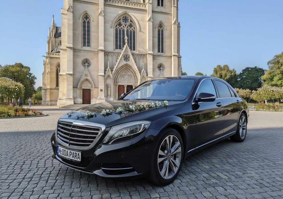 Mercedes klasa S long  do ślubu W222 na wesele samochód