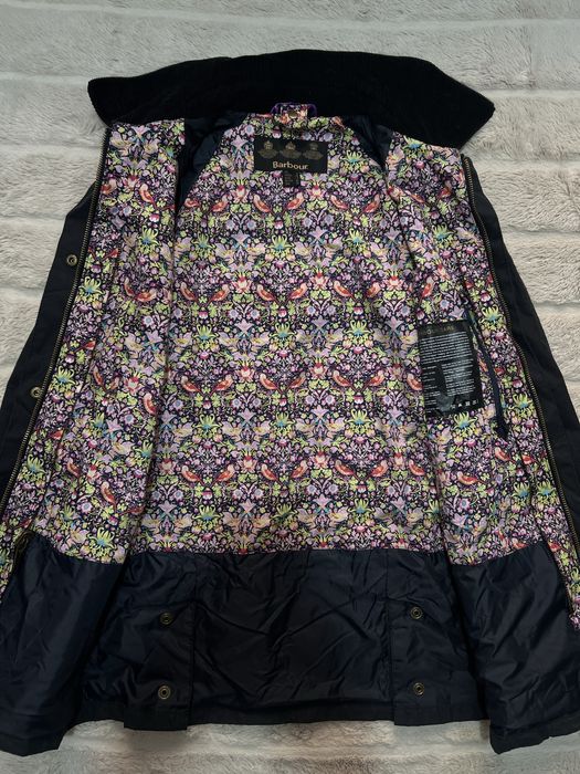 Barbour (XS) Modern Beadnell Flowered Wax Jacket жіноча куртка ваксова