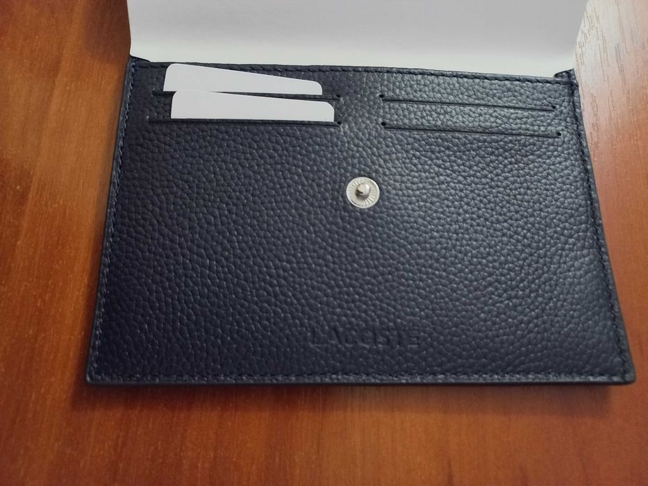 Lacoste кошелек портмоне визитница чехол новый кожа в упаковке