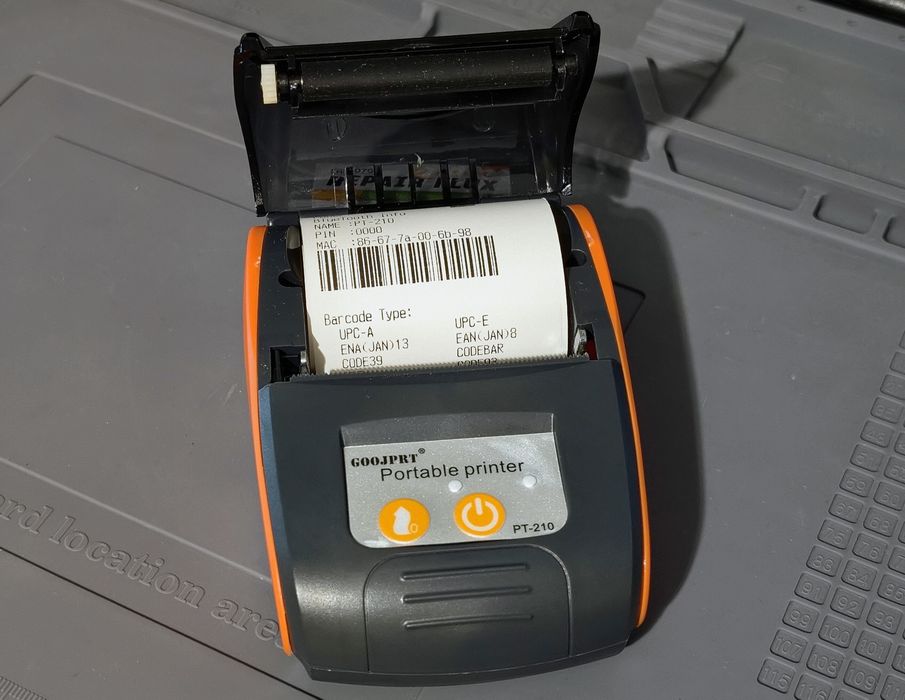 Мобільний термопринтер чеків bluetooth Goojprt PT-210 ПРРО