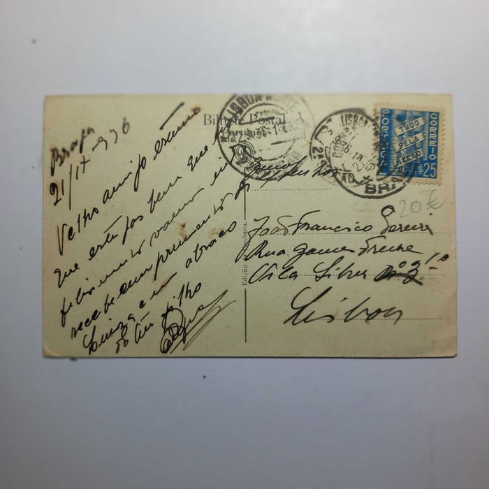 Postal da cidade de Braga década de 30