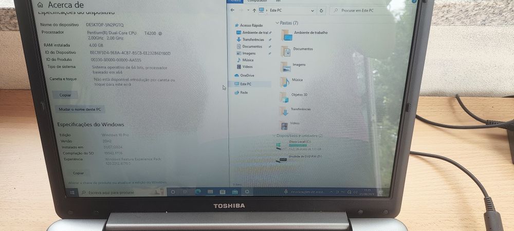 Portátil Toshiba A300