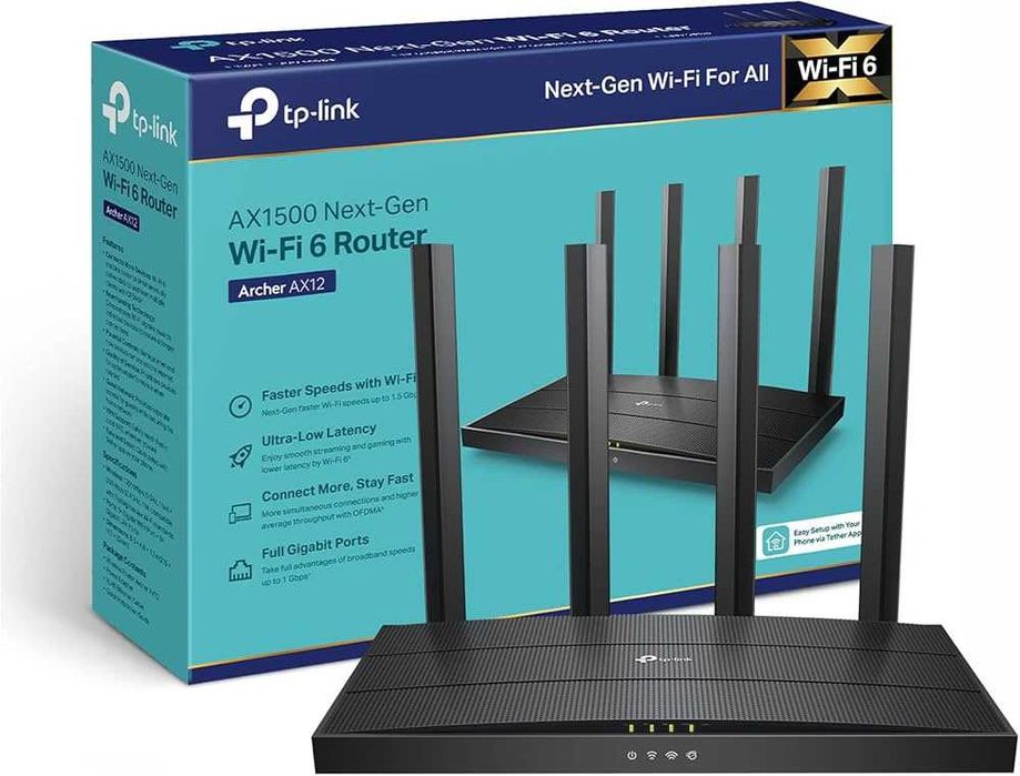 Wi-Fi роутер TP-Link Archer AX12 Wi-Fi 6
