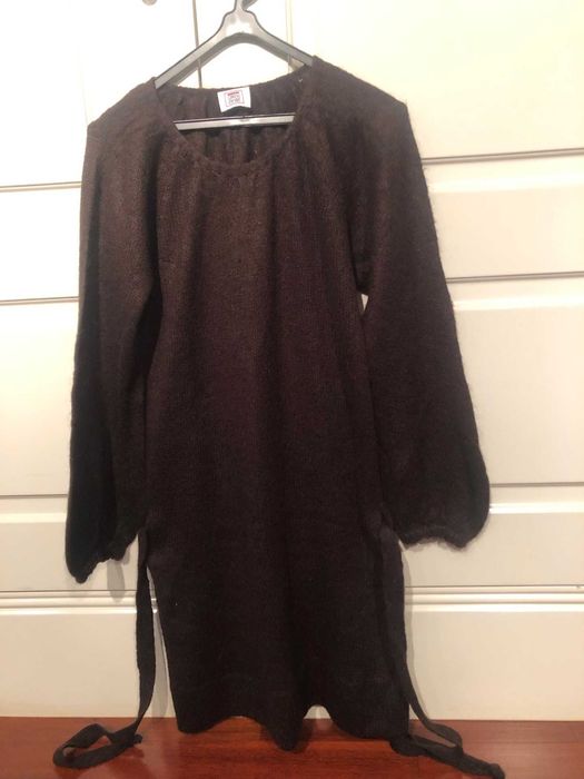 Brown wool dress, very comfortable, Oxigénio brand, size S64752384396674121