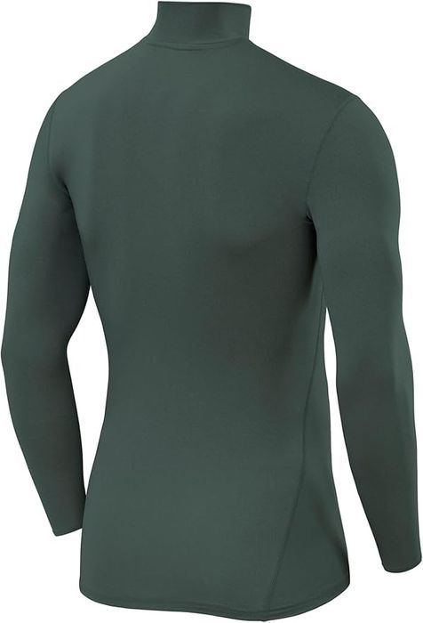 Boys Thermal Shirt - Compression Long Sleeve - 8-10 Dark Green
