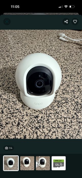 Câmara de Segurança Tp-Link Tapo C200 Wi-Fi + Cartão Micro SD 128GB