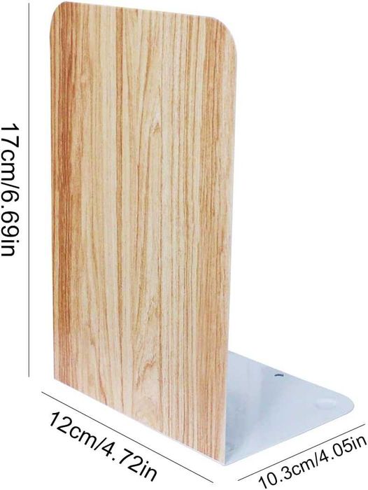 6 suportes de livros trava-livros estante secretária   17 x 12 x 10 cm