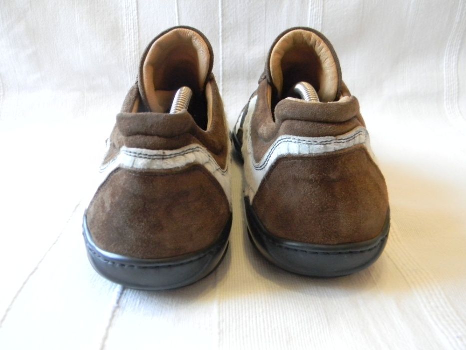 Неординарные замшевые мужские туфли Италия р.42/43/ст.28см