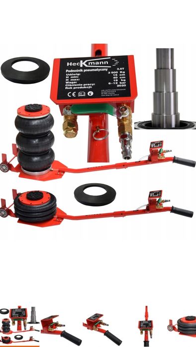 Podnośnik Bałwanek pneumatyczny 3.5 Tony na kompresor  wyprzedaż