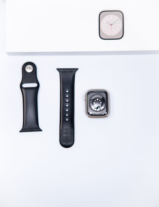 Apple Watch Series 8 GPS + Cellular 41 mm Starlight | 90% baterii | Pudełko